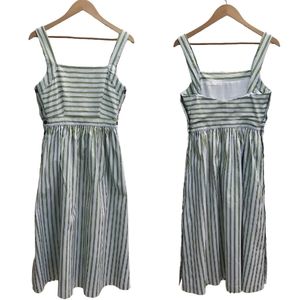 NWT FRNCH Abel Dress Size M Nautical Retro Stripes Vacation Cruise White Size M